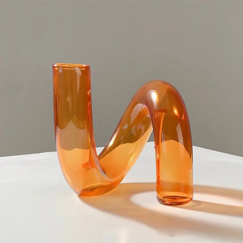 Leila Twisted Glass Vase