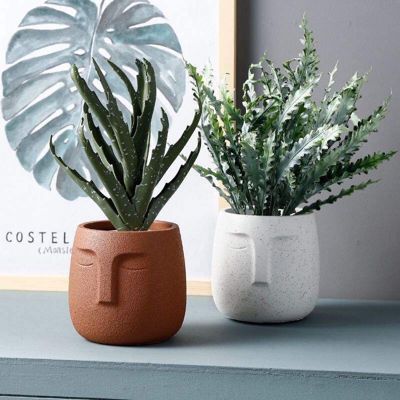 Aruba Ceramic Face Planters