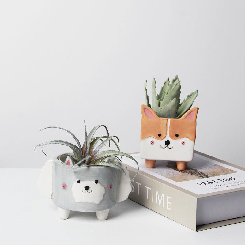 Paw Friends Ceramic Planters