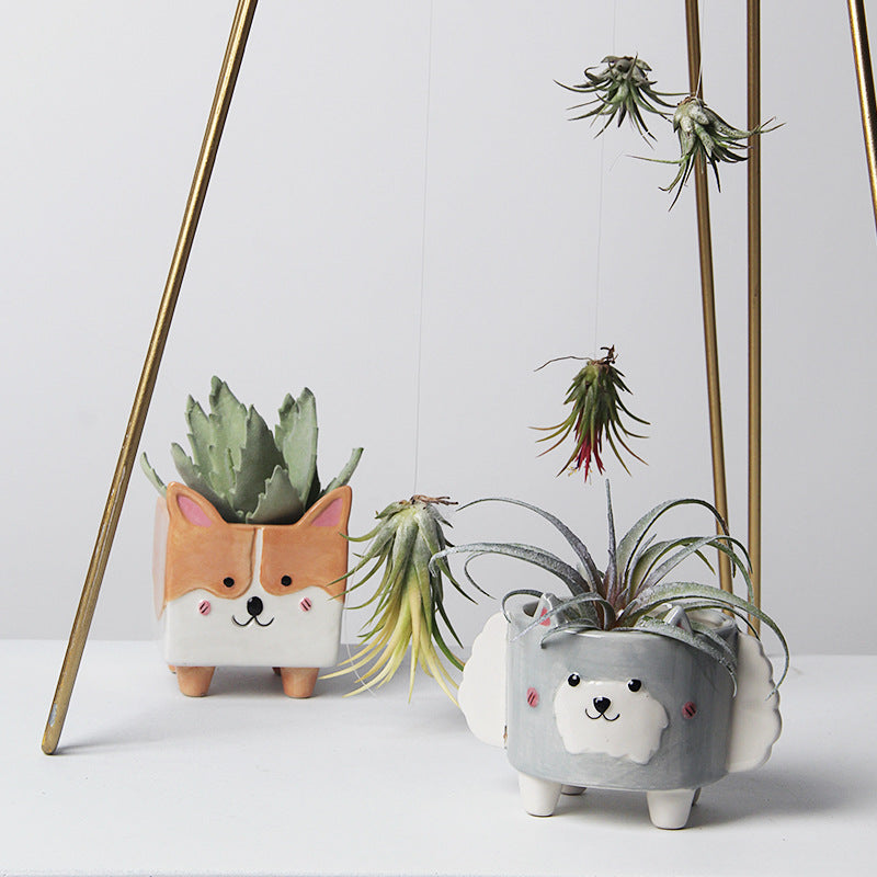 Paw Friends Ceramic Planters