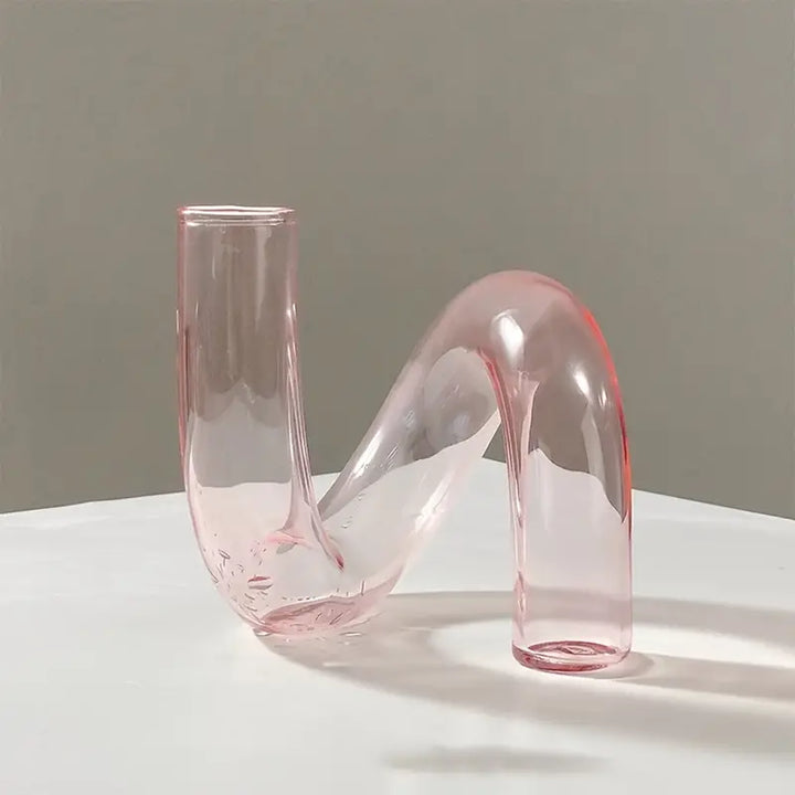 Leila Twisted Glass Vase