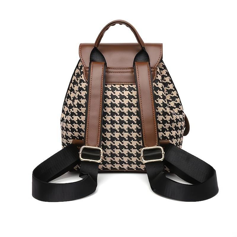 Lumi Houndstooth Backpack