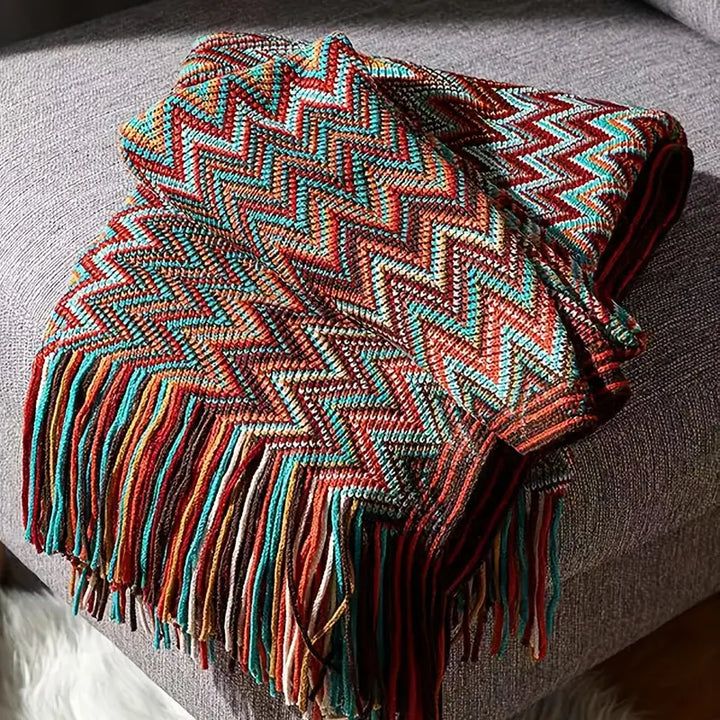 Boho Pattern Throw Blanket