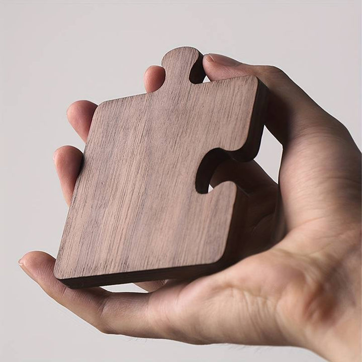 Walnut Puzzle Coasters