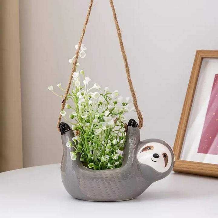 Milo Sloth Hanging Planter