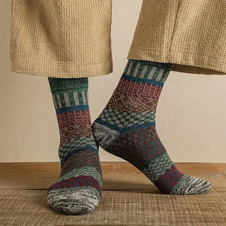 Men's Ethnic Crew Socks