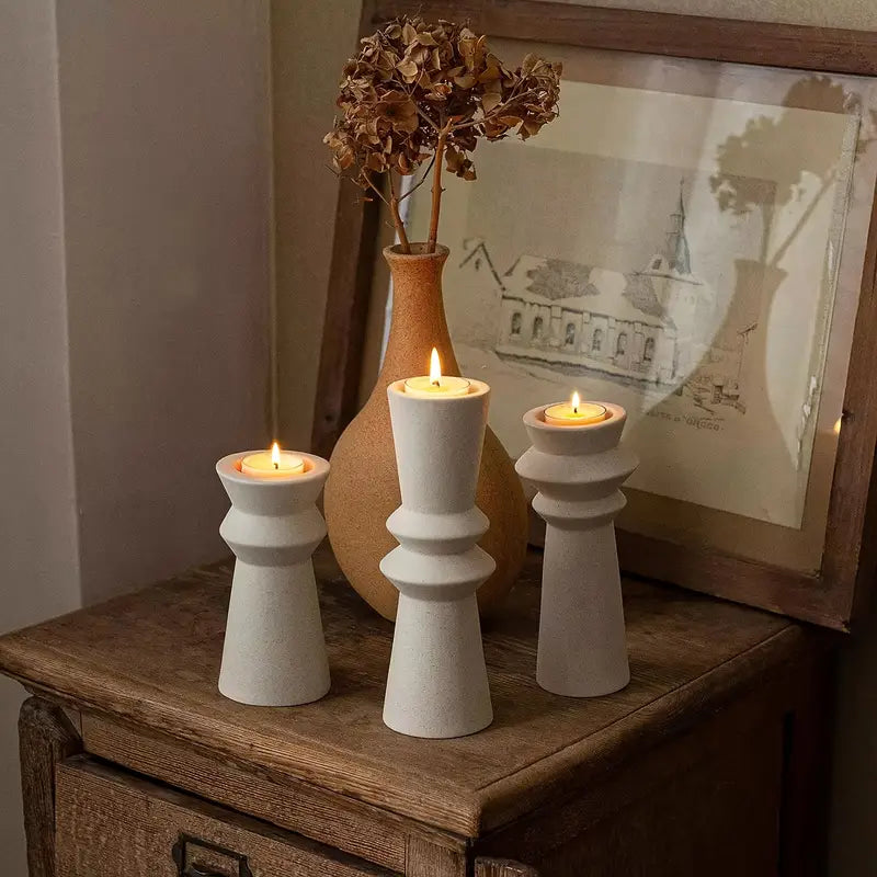 Artisan Ceramic Candle Holder