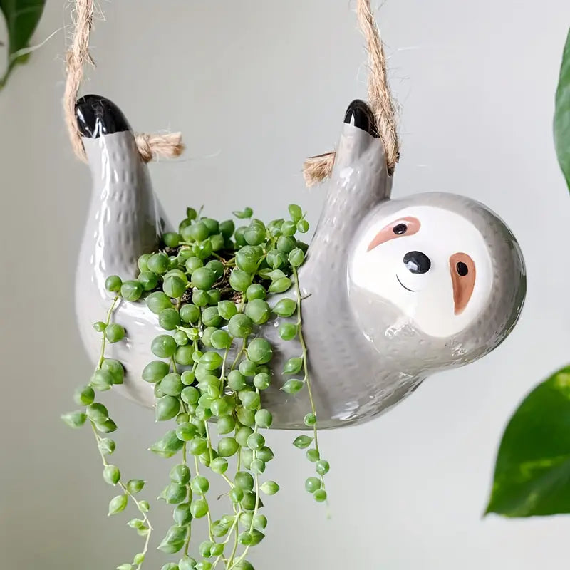 Milo Sloth Hanging Planter