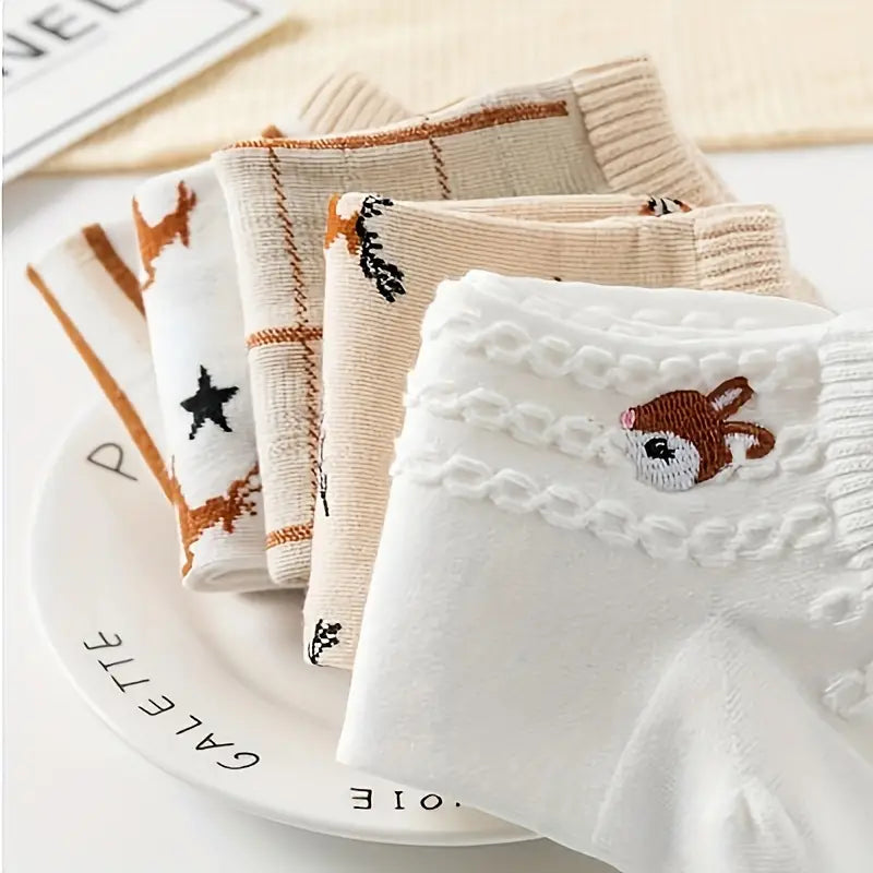 Woodland Knit Ankle Socks