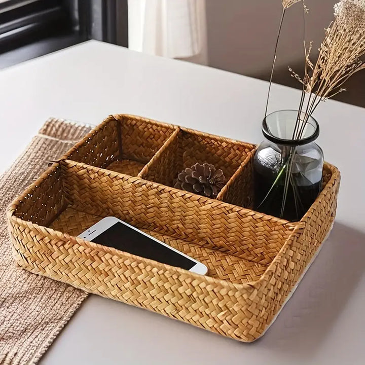 Emly Rattan Organizer Basket