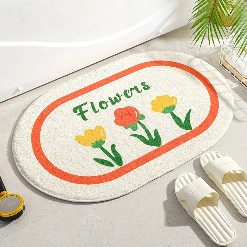 Bloomdale Oval Bath Mat