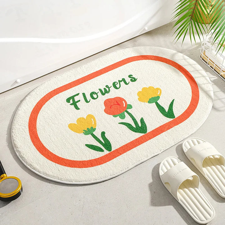 Bloomdale Oval Bath Mat