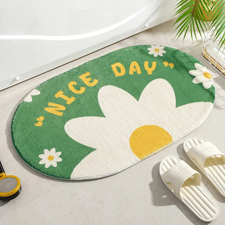Bloomdale Oval Bath Mat