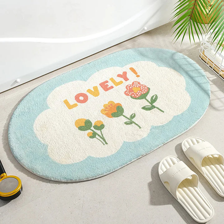 Bloomdale Oval Bath Mat