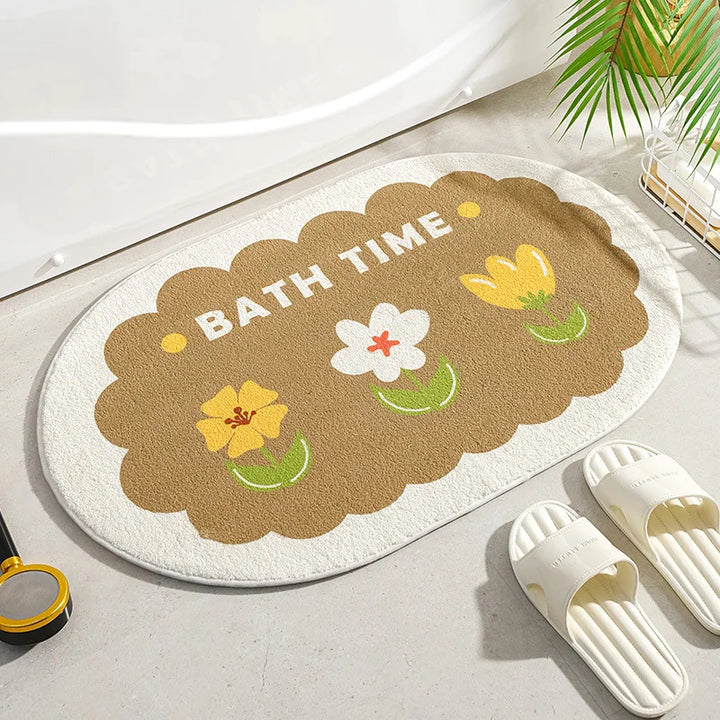 Bloomdale Oval Bath Mat