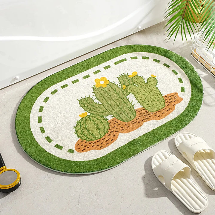 Bloomdale Oval Bath Mat