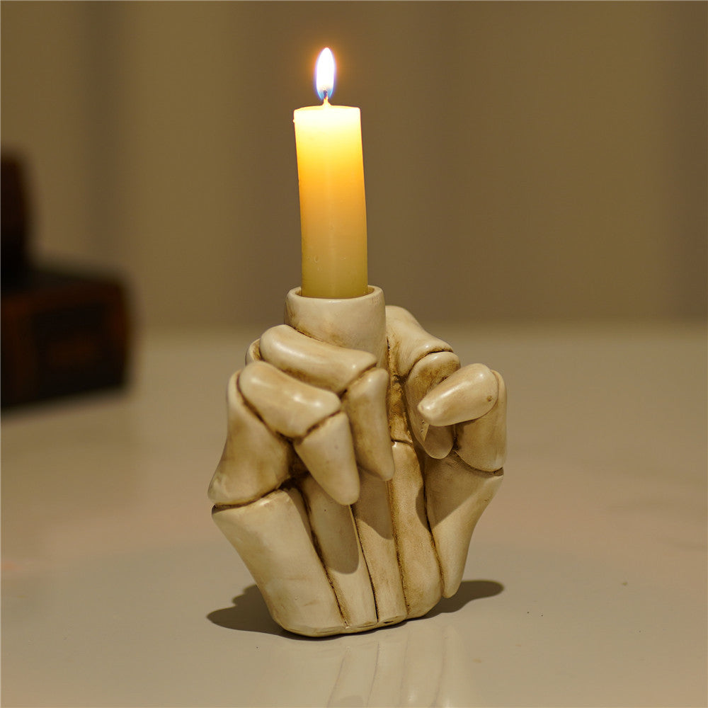 Skeleton Noir Candle Stand