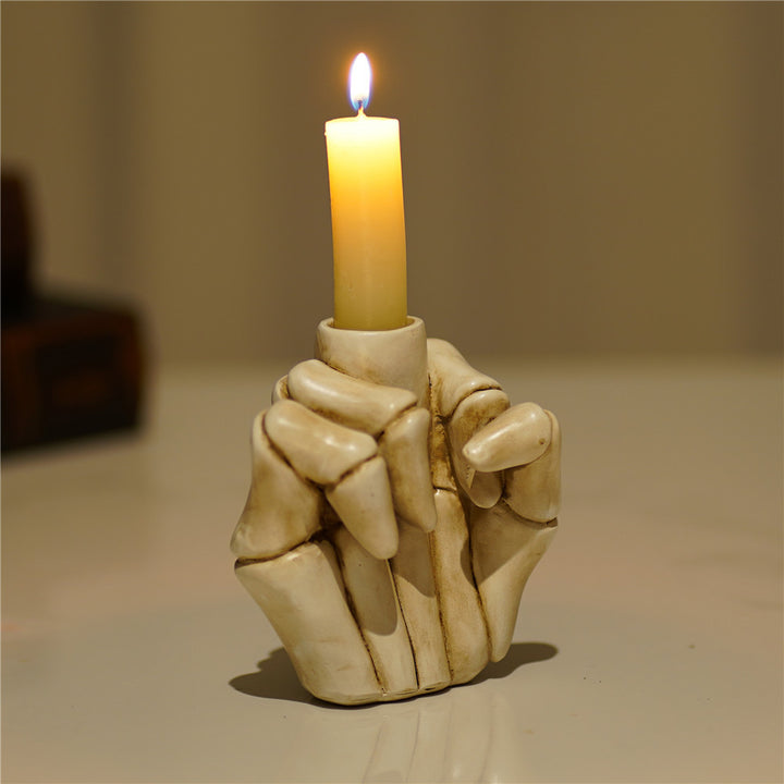 Skeleton Noir Candle Stand