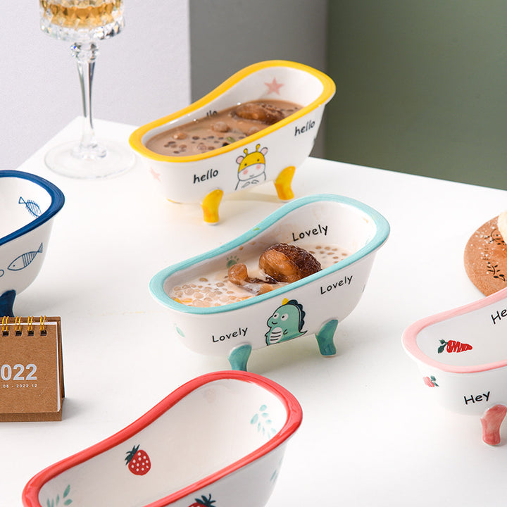 Onda Ceramic Bathtub Bowl
