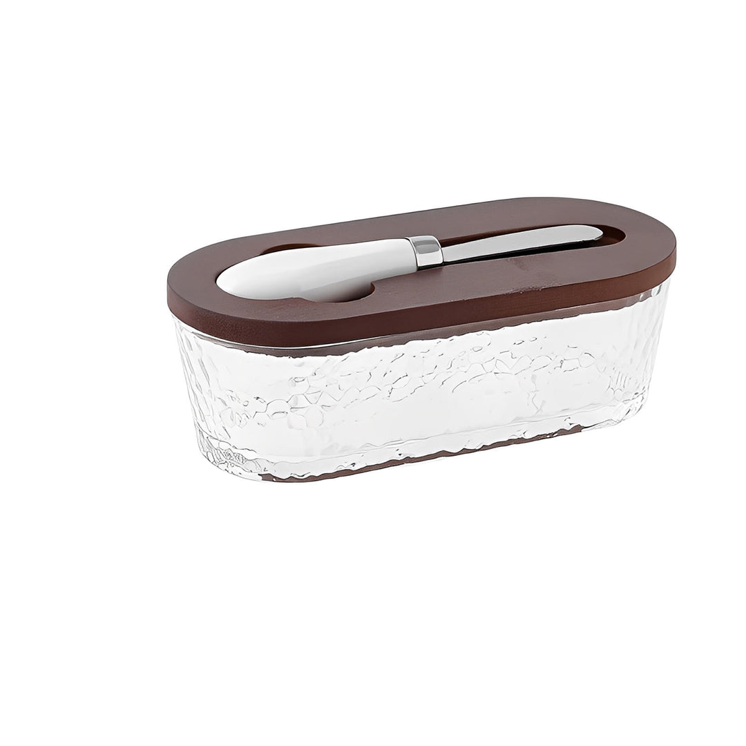 Wells Glass Butter Dish