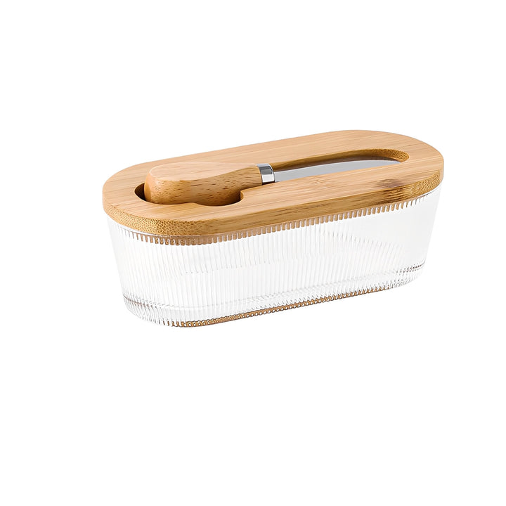 Wells Glass Butter Dish