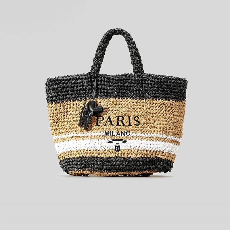 Paris Milano Woven Tote Bag