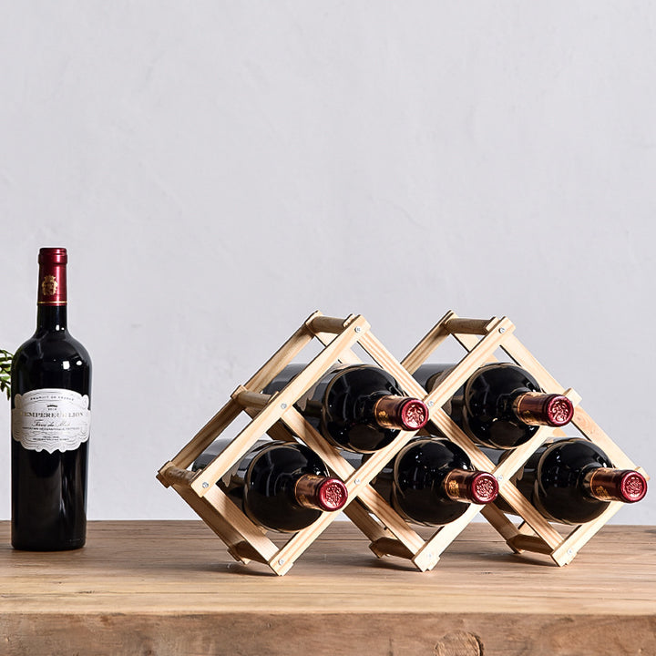 Somley Foldable Wine Rack