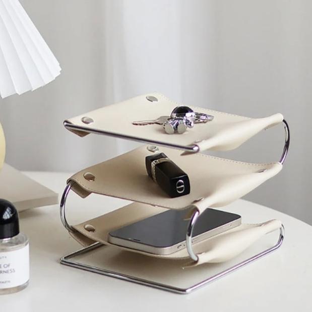 Oxford Leather Desk Organizer