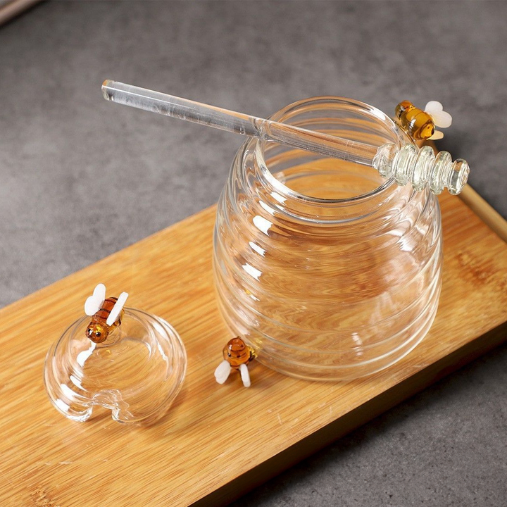 Swarm Glass Honey Jar