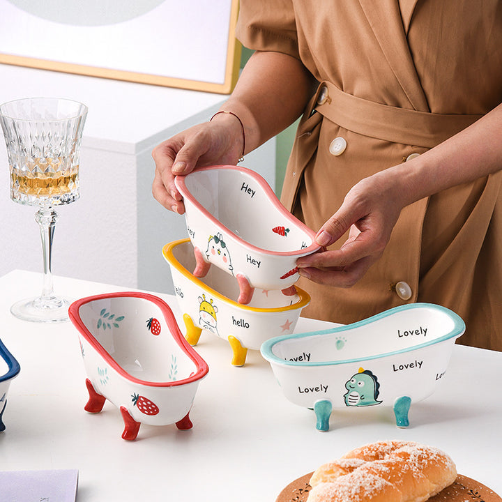 Onda Ceramic Bathtub Bowl