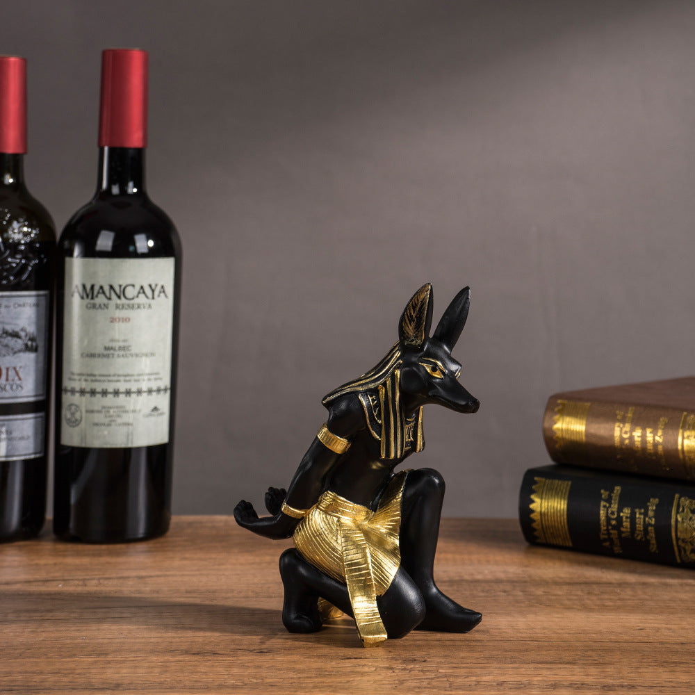 Ancient Anubis Wine Holder