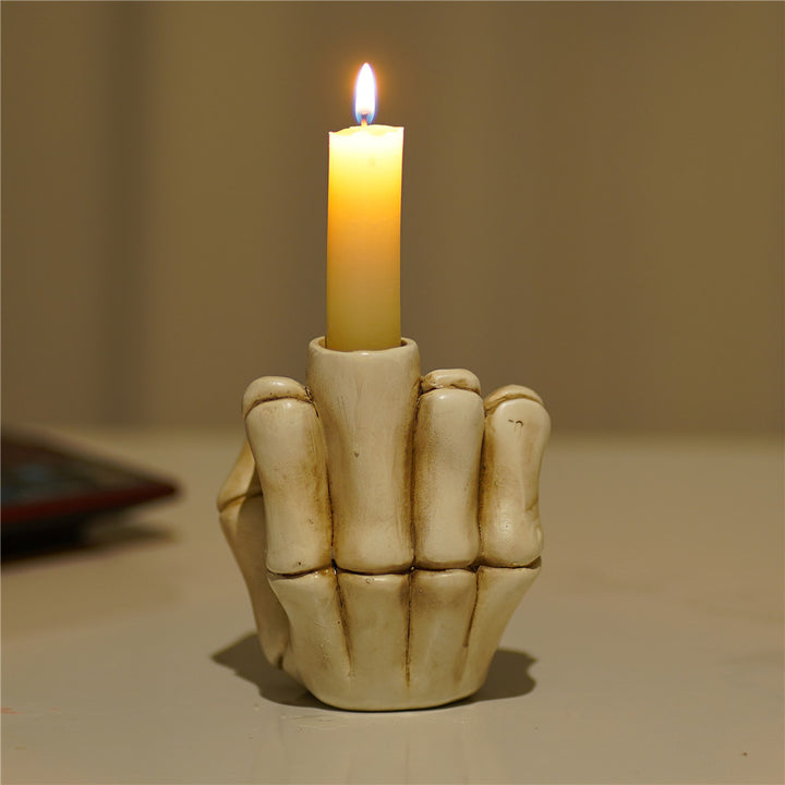 Skeleton Noir Candle Stand
