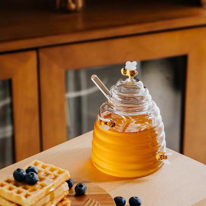 Swarm Glass Honey Jar