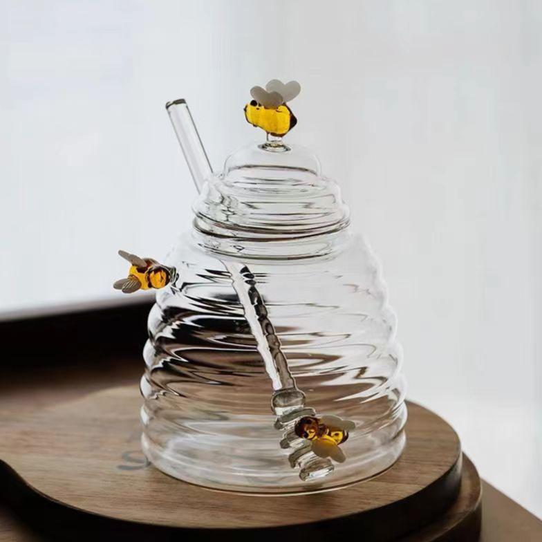 Swarm Glass Honey Jar