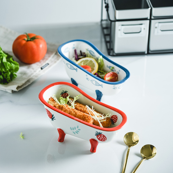 Onda Ceramic Bathtub Bowl