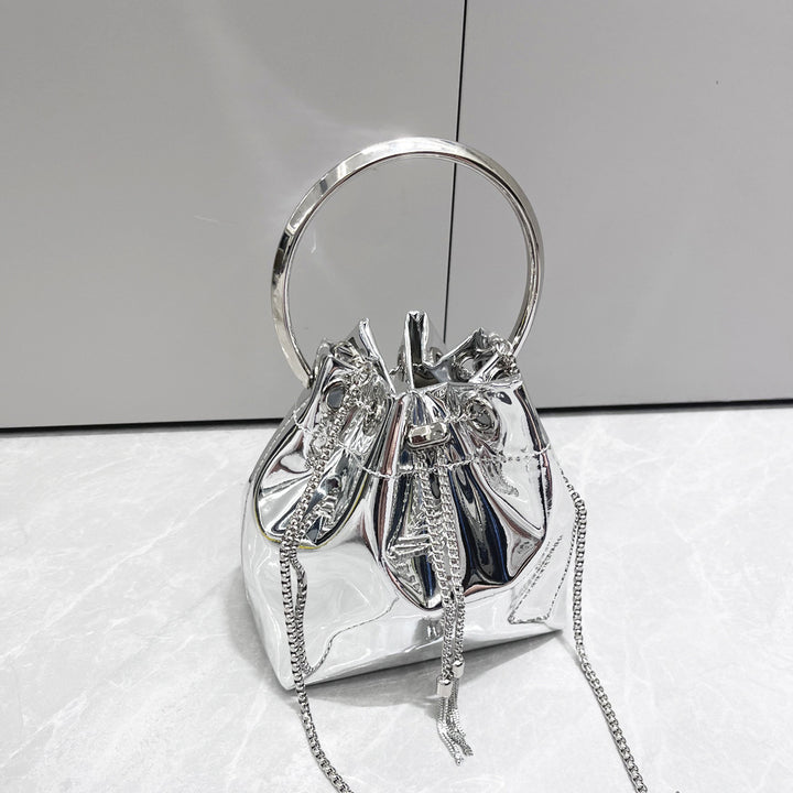 Oura Metallic Bucket Bag
