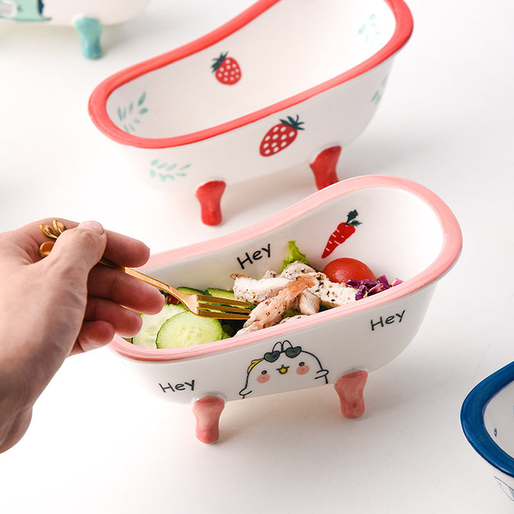 Onda Ceramic Bathtub Bowl