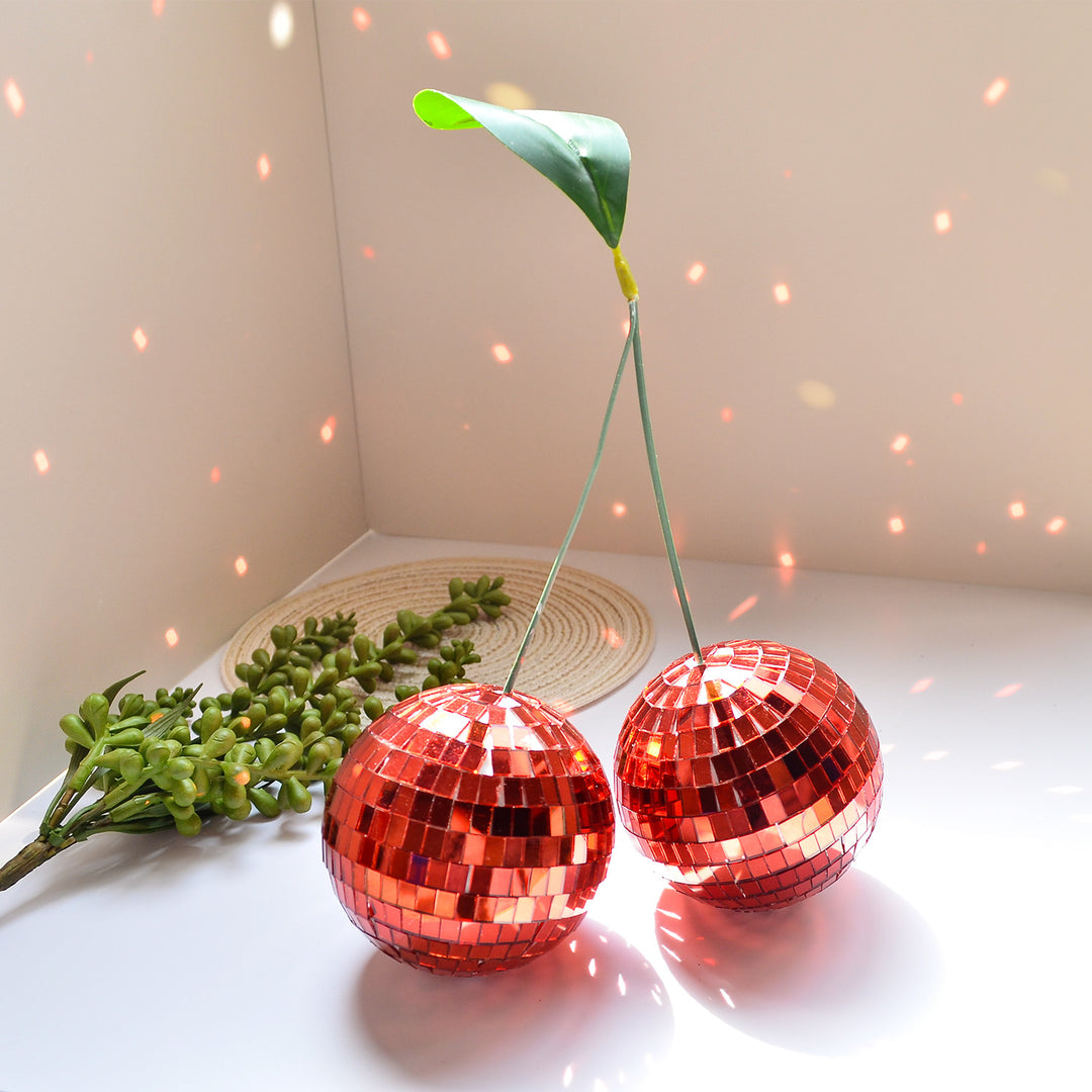 Lunar Cherry Disco Balls