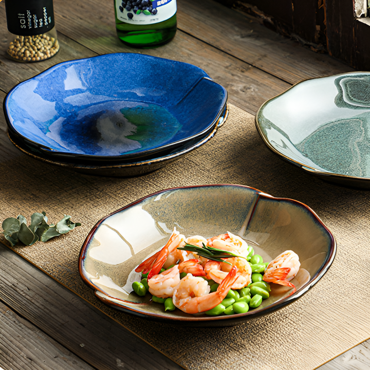 Maru Folded Ceramic Plates