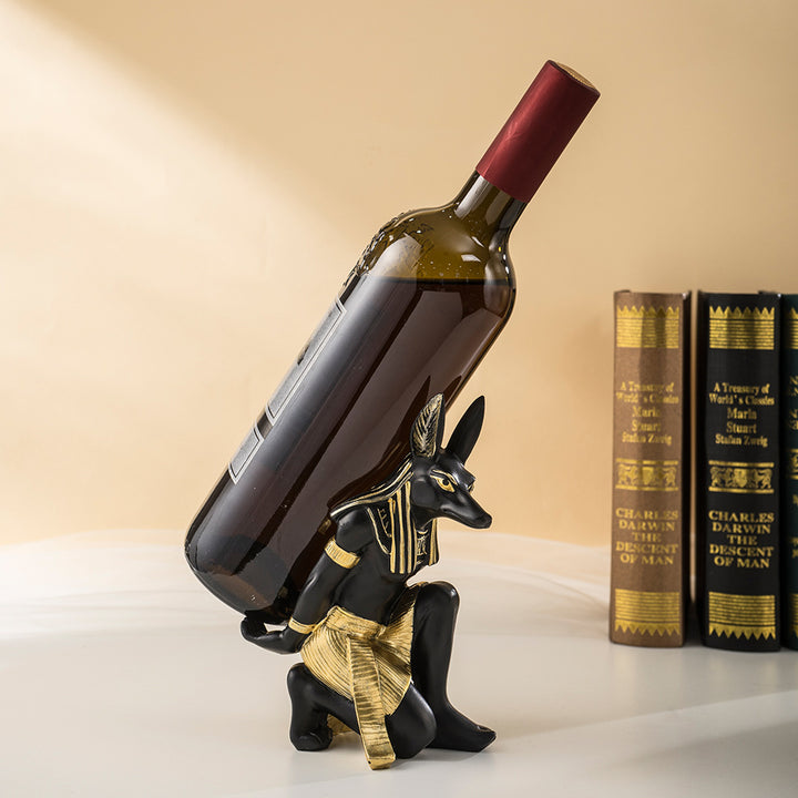 Ancient Anubis Wine Holder