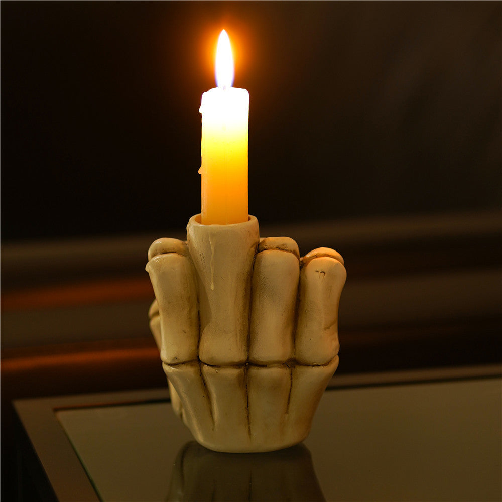 Skeleton Noir Candle Stand