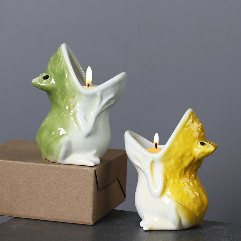 Ribbit Ceramic Frog Planters