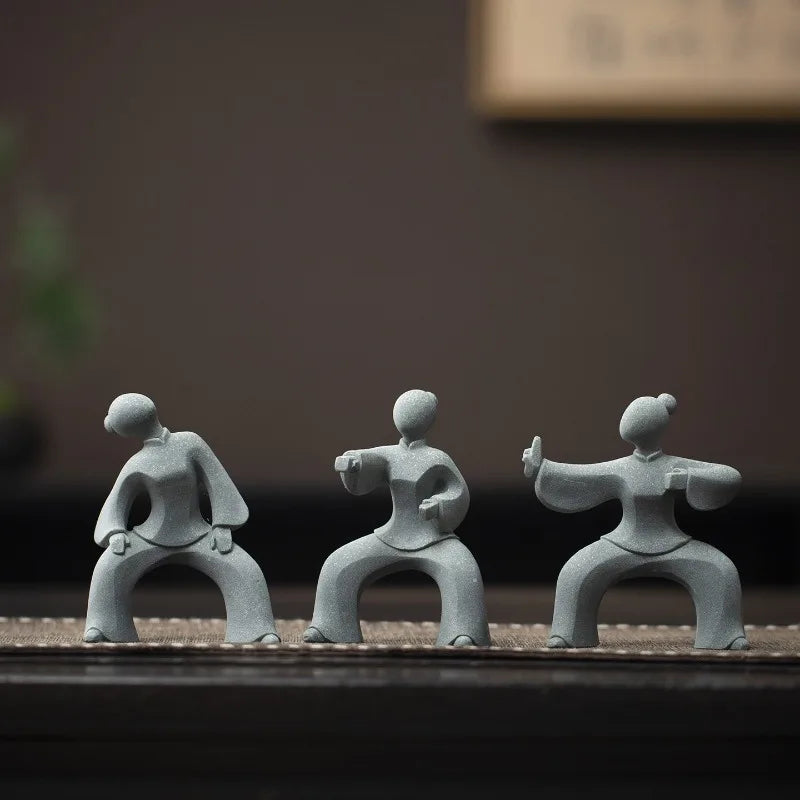 Taiji Flow Stone Figurines