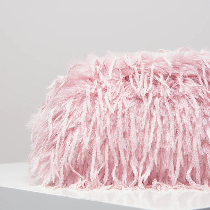 Noli Plush Fringe Clutch