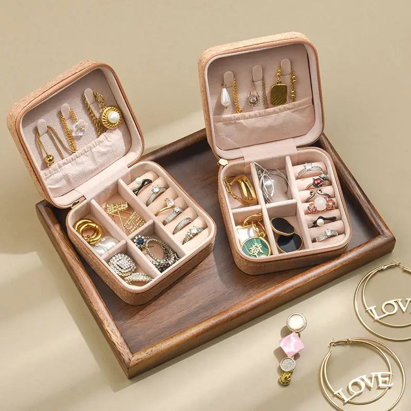 Ravelle Cork Jewelry Box