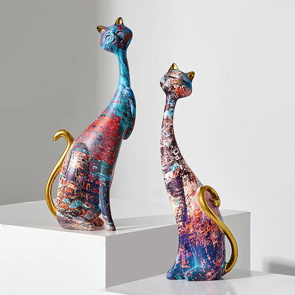 Nambé Cat Figurines