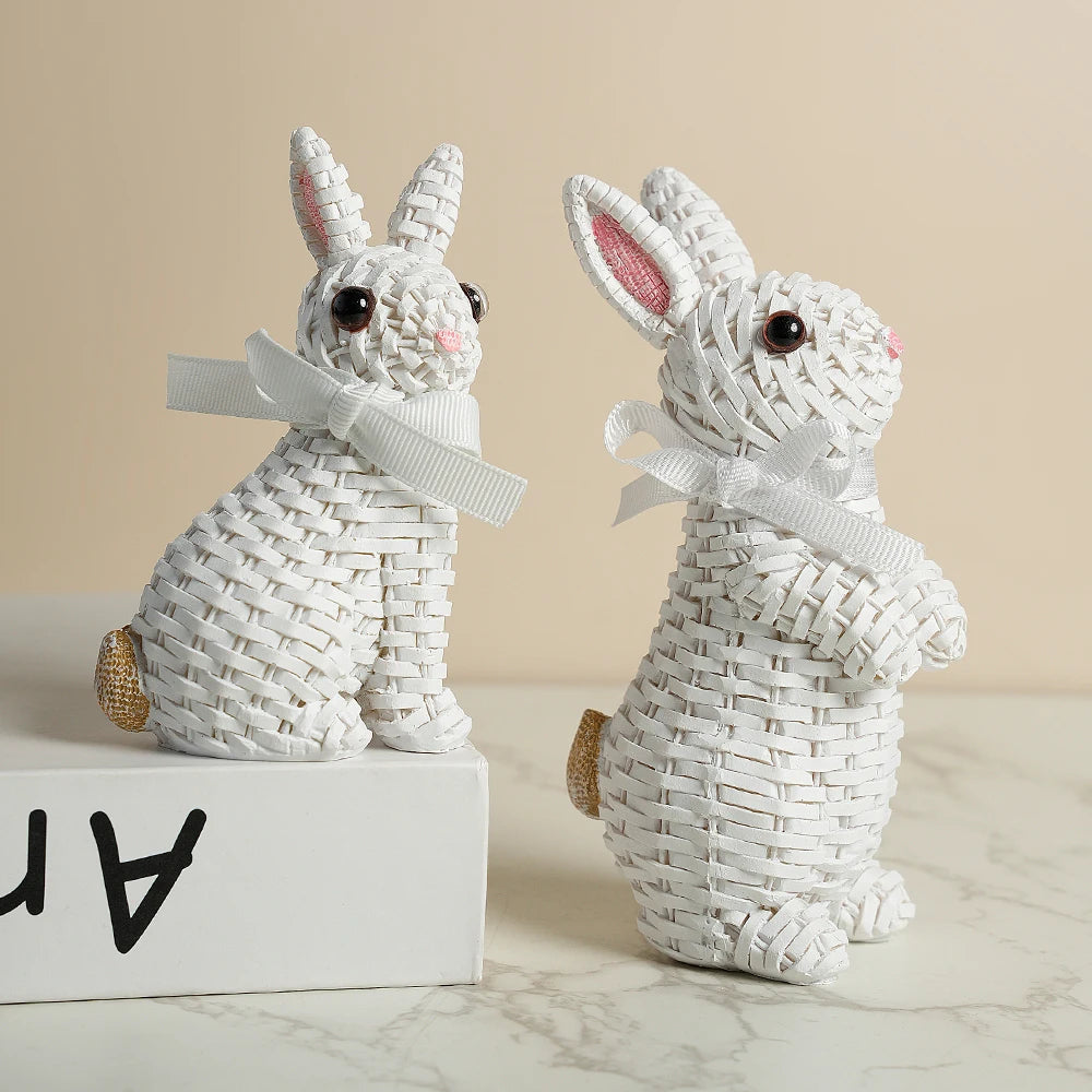 Maris Rustic Wicker Rabbits