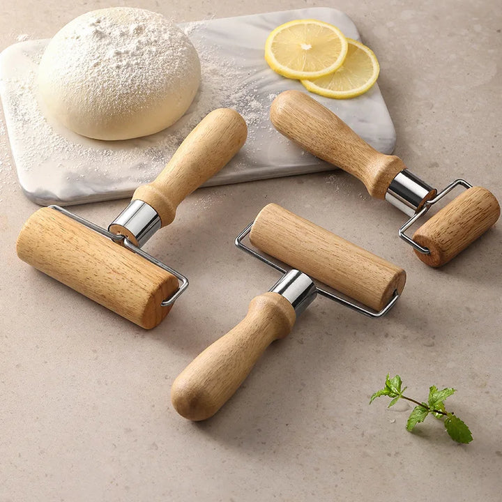 Natural Wood Rolling Pin Set