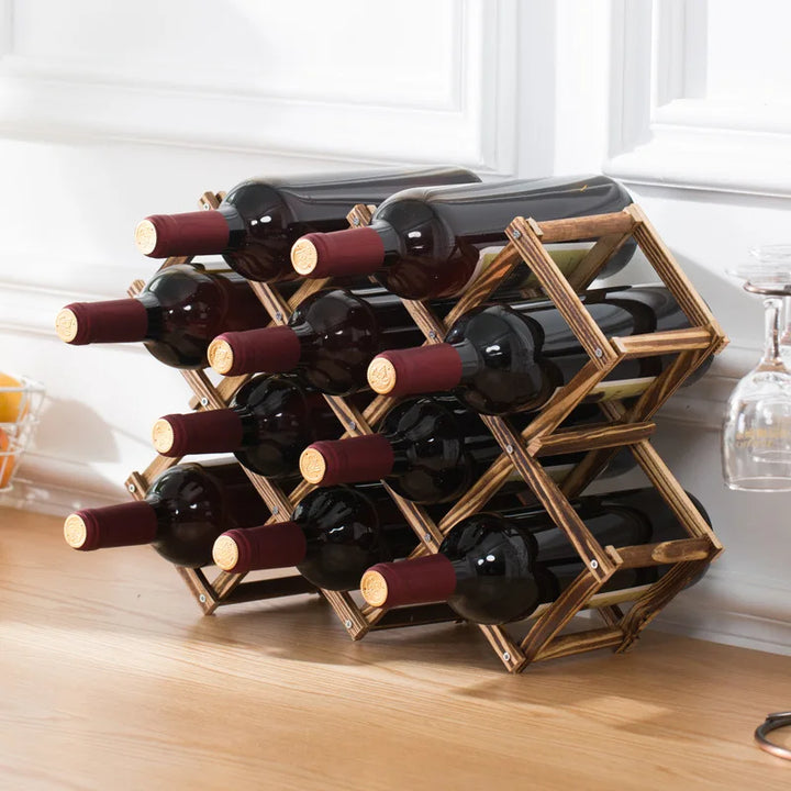 Somley Foldable Wine Rack