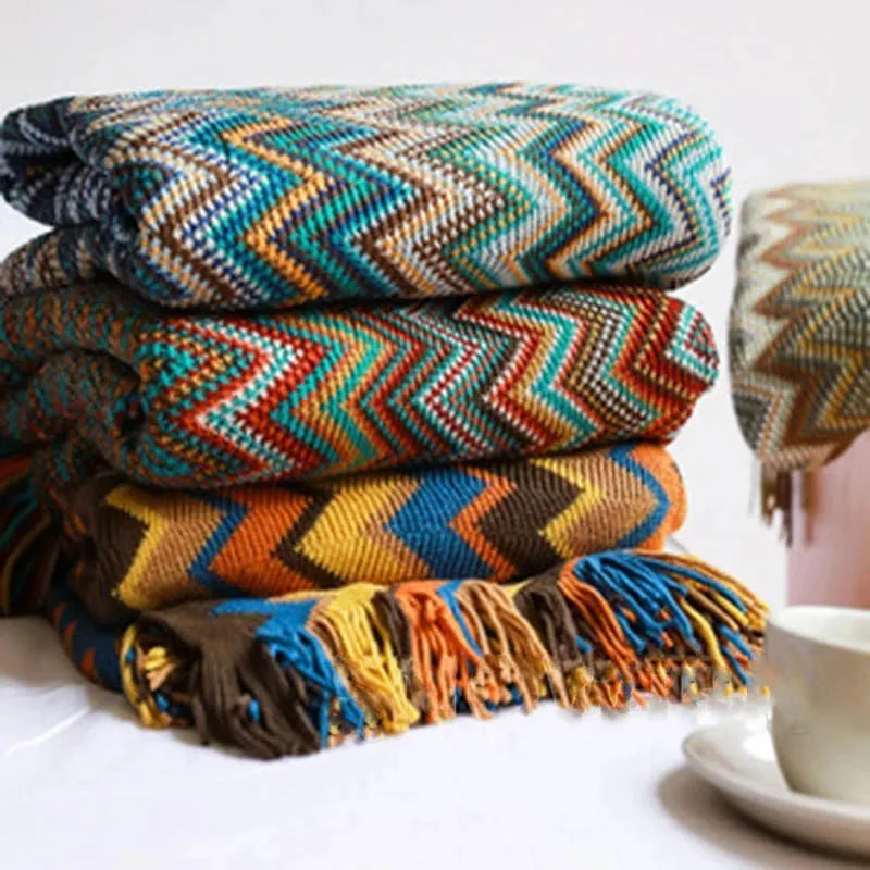 Boho Pattern Throw Blanket